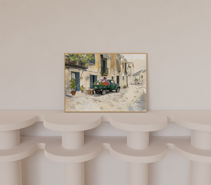 "Study: Sicilian Food Truck" Giclée Print