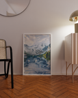 "Two Swans (In Love) on Lake Gosau" Giclée Print