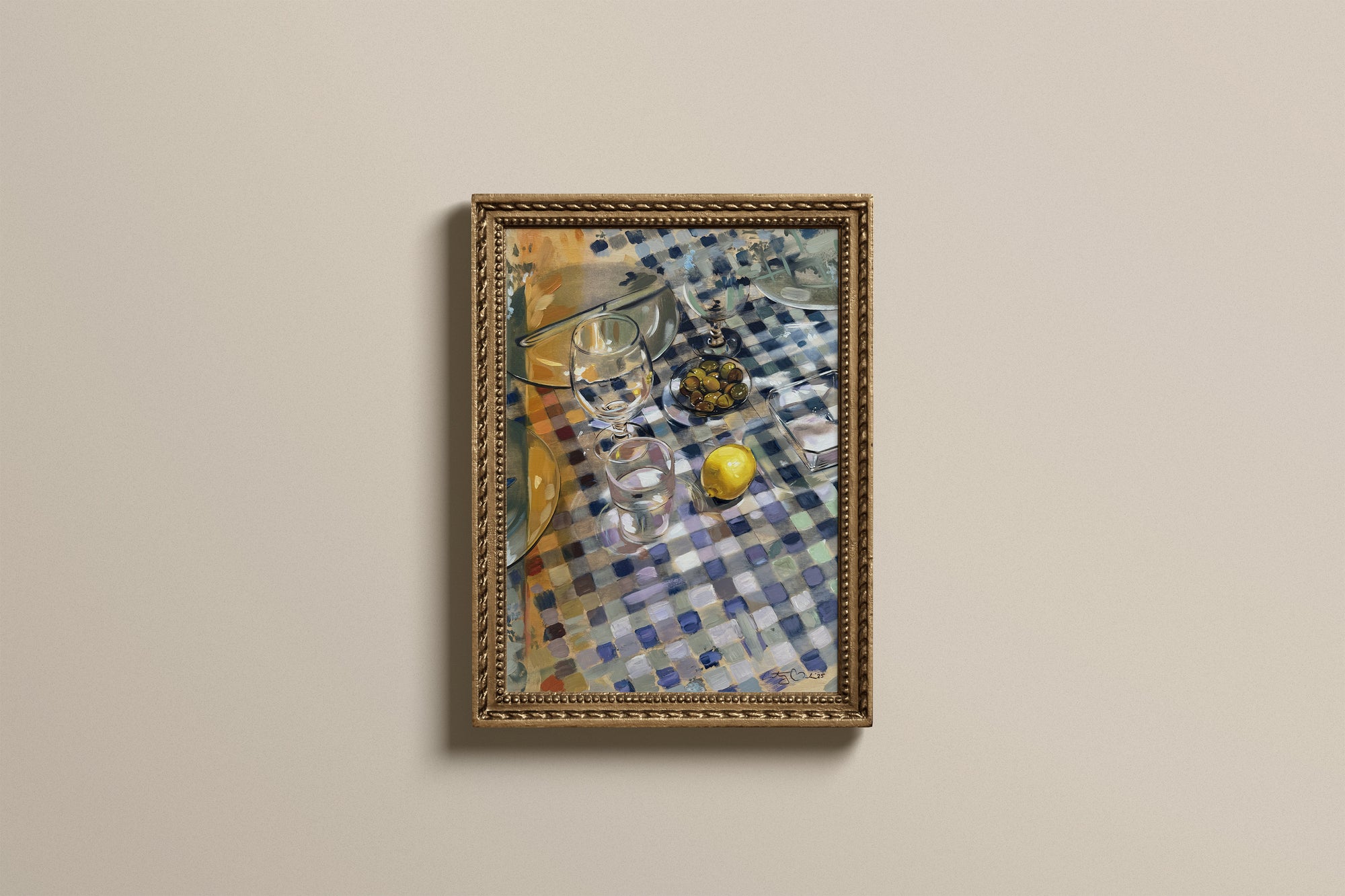 “Sun-Dappled Apéritif” Giclée Print