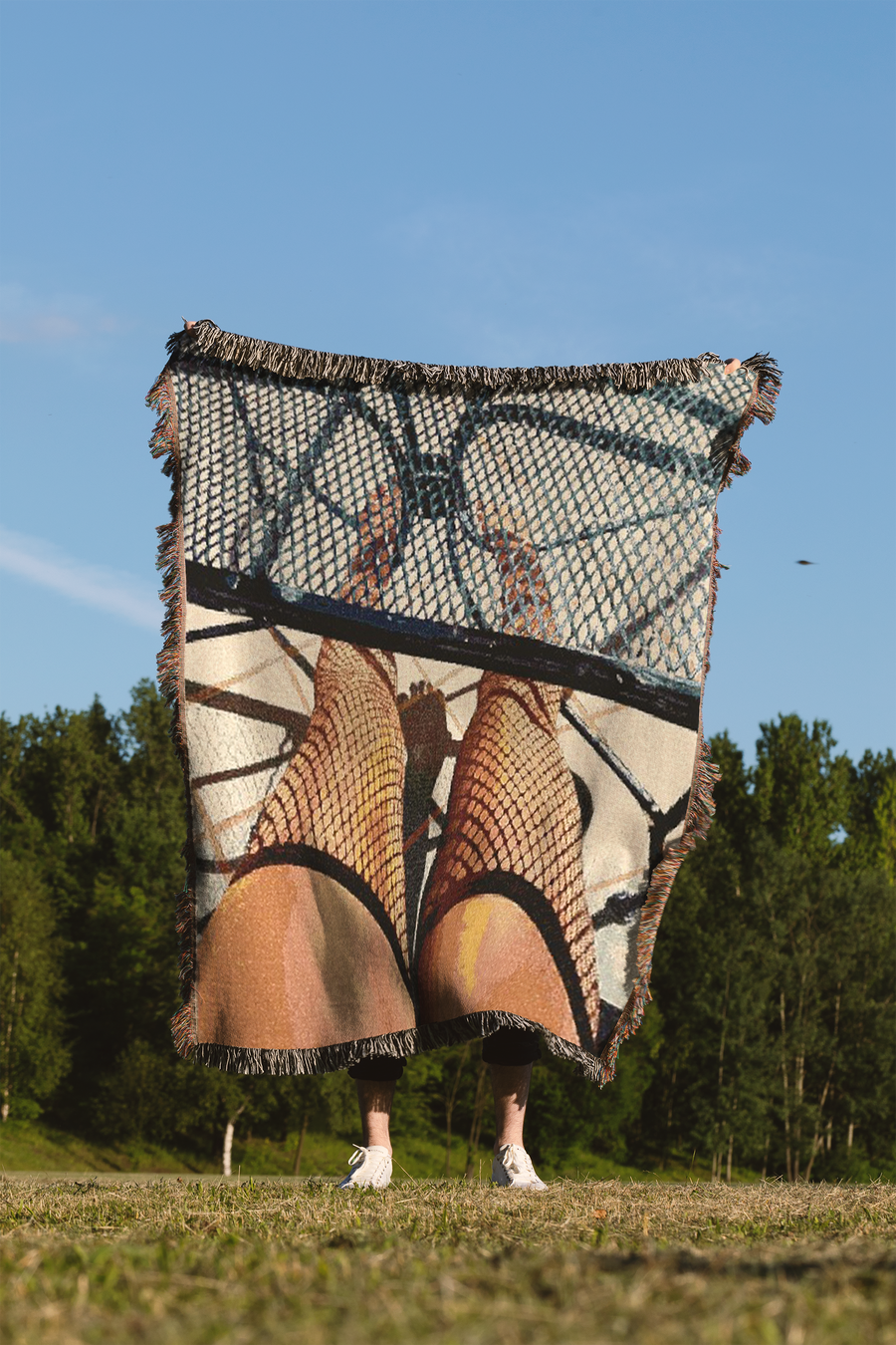 Yes I Can-Can Woven Blanket