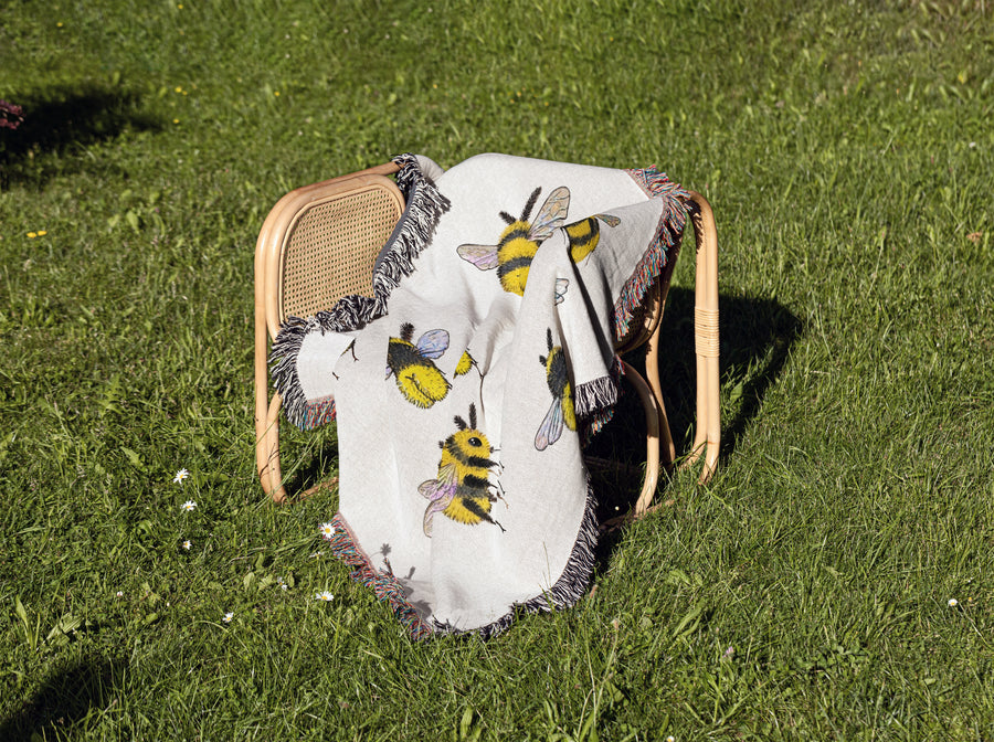 Bumblebutts Woven Tapestry Blanket