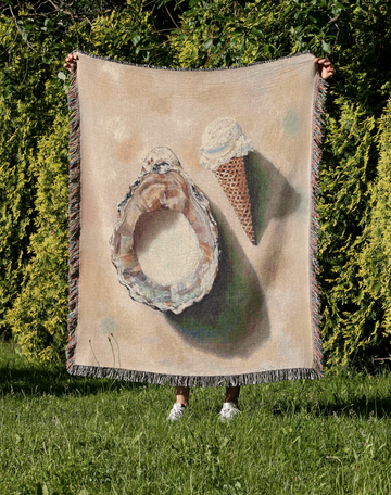 Ice Cream Woven Blanket