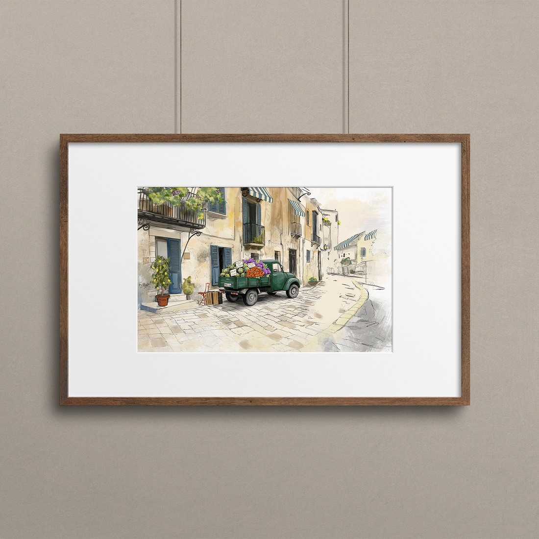 "Study: Sicilian Food Truck" Giclée Print